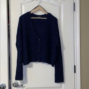 Navy cardigan